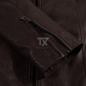Top Quality Fashion <b>Men</b> Black Genuine Cowhide <b>Leather</b> <b>Men's</b> <b>Jackets</b> Breathable Customized Design <b>Leather</b> <b>Jacket</b> for <b>Men</b> - Product Image 5