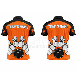 Jersey de Boliche Profesional Personalizado, Hecho a Medida con Material Premium Transpirable, Tallas Grandes, Colores Vibrantes, Logotipo Personalizado - Product Image 2