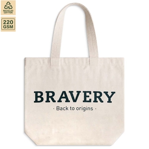 Bravery DTF Printed <b>Canvas</b> <b>Tote</b> Bag 40x34x16 cm Gusseted Promotional Shopping Bag Wholesale OEM Custom Logo - Product Image 4