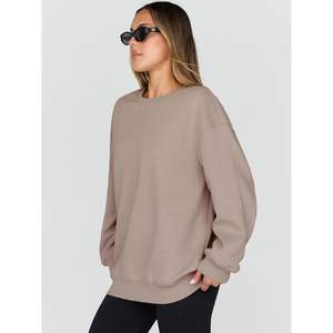 2025 FOXA 2025 Silk Sweatshirts Women's Oversized <b>Crewneck</b> Hoodies Tops Comfortable Fall Winter Outfits Fashion <b>Sweaters</b> - Product Image 2