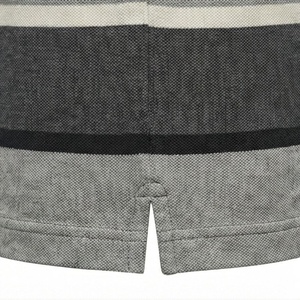 เสื้อโปโลผ้าฝ้ายลายทางสำหรับผู้ชายเสื้อยืดสีตามสั่ง - Product Image 5