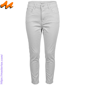 Women's Mid Waist Regular Fit Ctn/Poly/<b>Stretch</b> <b>Denim</b> Full Length Pent Breathable Fabric Washable Summer Spring Wear 9.28oz - Product Image 1