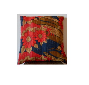 Lot en gros de housses de coussin Artland International en tissu de coton Kantha à motifs floraux vintage, style bohème moderne, tricotées et écologiques - Product Image 3