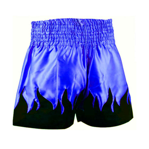 Pantalones Cortos de Muay Thai Verde Neón con Diseño de Llamas, Pantalones de Kickboxing de Satén, Ropa Profesional, Pantalones Cortos Personalizados - Product Image 3