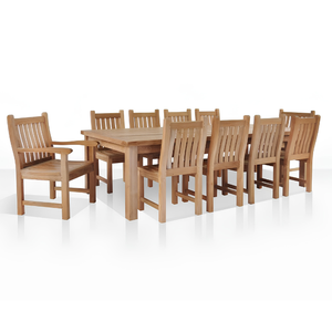 Ensembles de salle à manger convertibles en teck de haute qualité, adaptés aux restaurants, hôtels, villas, appartements, utilisation intérieure/extérieure - Product Image 1