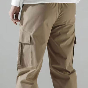 Pantalones Cargo de Corte Holgado para Hombre, con Múltiples Bolsillos, Pantalones de Trabajo Utilitarios, de Lona de Algodón, de Pierna Recta, Casuales, para Actividades al Aire Libre - Product Image 5