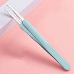 Pinzas Profesionales de Punta Redonda Seguras para Niños, Pinzas de Acero Inoxidable para Manualidades, Pinzas para Pestañas y Mascarillas - Product Image 2