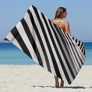Serviette de plage en coton de style turc personnalisée avec design ODM, séchage rapide, caractéristiques écologiques, pour l'été - Product Image 2