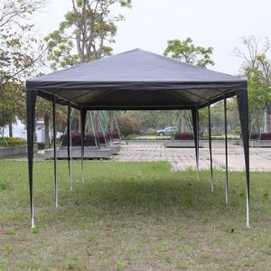 Black 10' X 30' Outdoor Wedding & Party <b>Tent</b> with 8 Removable Sidewalls Waterproof <b>Canopy</b> for Patio Weddings & Gatherings - Product Image 3