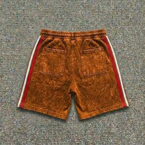 Premium Casual Acid Wash Two Piece Set Men Cotton T <b>Shirt</b> Shorts Summer Outfit Front Logo Letter Pattern OEM ODM Supplier - Product Image 4