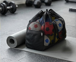 Bolsa de malla con cordón para almacenamiento de balones de voleibol y accesorios de fútbol de alta resistencia - Product Image 5
