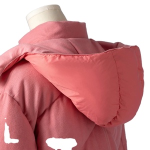 Luxury High Quality Ladies Winter <b>Puffer</b> <b>Jacket</b> 90% <b>White</b> Goose Down Detachable Hat Lightweight Canvas Pink Pocket Decoration - Product Image 6