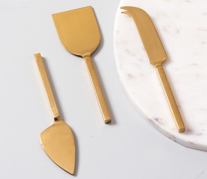 Ensemble de 4 couteaux à fromage en acier inoxydable en forme d'oiseau, outils de service originaux, compatibles lave-vaisselle, manches polis miroir - Product Image 3