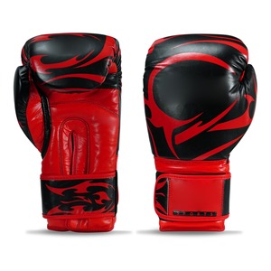 Guantes de Boxeo Profesionales de Cuero con Cordones, Diseño de Dedos Completos, Impermeables y Transpirables para Hombres y Mujeres - Product Image 1