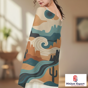 Écharpes personnalisées innovantes et modernes, design imprimé, foulard de mode, hijab, châle, écharpe carrée douce au toucher soyeux, vente en gros - Product Image 3