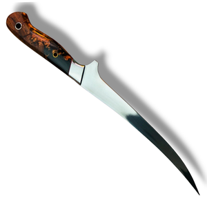 Cuchillos Profesionales para Filetear Pescado con Hoja Curva Afilada y Mango Decorativo de Madera para Preparación de Mariscos en la Cocina - Product Image 4