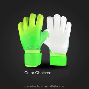 Gants de gardien de but professionnels pour le football, vert et bleu, unisexe, logo personnalisé OEM, protection des doigts, couleur, MOQ - Product Image 3