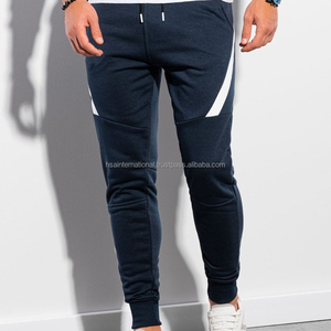 <b>Mens</b> Lightweight Casual <b>Jogger</b> Pants With Panels <b>Slim</b> <b>Fit</b> Custom Running Sweatpants with Quarter Side Stripes Zipper Pockets - Product Image 1