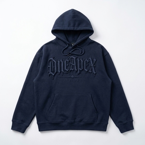 Sudadera con Capucha Azul Marino Oversize para Hombre, con Logotipo Grabado, Estilo Urbano, Venta al por Mayor - Product Image 5