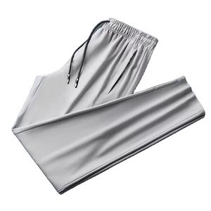 Conception de logo personnalisé OEM grande taille poignets amples mince sport glace soie stretch été pantalons décontractés pantalons droits - Product Image 1