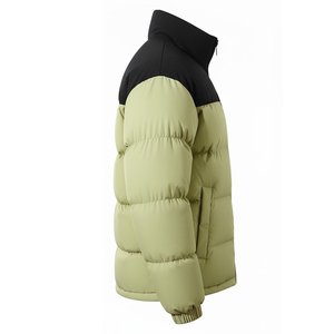 Wholesale Outdoor High Quality Black And Skin Hooded Duck Down Puffer <b>Jacket</b> Custom Design Streetwear Trendy Zipper Closure Mens - Product Image 2