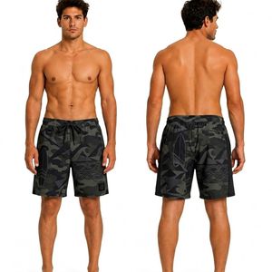 Pantalones Cortos Deportivos Urbanos Multicolores con Estampado de Grafiti, Tela Sublimada HD, Transpirables, de Secado Rápido, Estilo Moderno, para Surf - Product Image 2