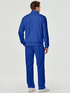 Conjunto Deportivo Texturizado para Hombre, Chaqueta con Cierre y Manga Larga, Pantalones Jogger, Ropa Casual para Descansar, Proveedor al por Mayor - Product Image 2