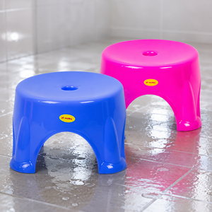 PP Plastic <b>Step</b> Stool Heavy Duty Stackable Portable Footrest Bench Carry Handle Durable Seating European Apartment Bathroom - Product Image 2