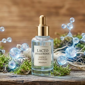 Lacto Hyaluronic Energy Ampoule Formulado Hidratante Suero para el cuidado de la piel de Corea Producto ODM/OBM - Product Image 1