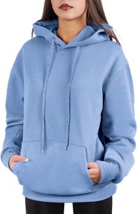 Sudadera con Capucha Unisex Verde de Última Moda 2026, Corte Regular, Algodón, Forro Polar, Color Sólido, Diseño con Bolsillos, Ropa Casual de Otoño, ODM OEM - Product Image 5