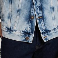 Apparelzest, fabricant direct, fournit des vestes en jean pour hommes de haute qualité, coupe classique ajustée, style streetwear, respirant.