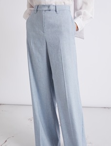 Pantalon large en toile pour l'été, taille mi-haute, fermeture à cordon, anti-plis, séchage rapide - Product Image 6