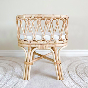 Early educational toys for toddler natural rattan dolls bassinet crib <b>cot</b> wholesale doll cradle - Product Image 2