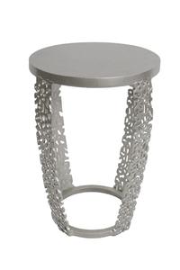 Table d'appoint carrée en aluminium, résistante à la rouille, de style traditionnel, mobilier écologique pour intérieur, hôtellerie, salons, bureaux et salles d'attente - Product Image 6
