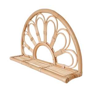 Premium Daisy Rattan <b>Wall</b> Shelf Kids Room Kids Furniture Kids Room Wicker Sunflower Petal Shape <b>Wall</b> Floating Shelf Wholesaleoom - Product Image 2
