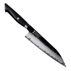 Ensemble de couteaux de chef en acier inoxydable à lame large faits à la main, manche ergonomique en bois, utilisation luxueuse pour les hôtels, découpe de viande et de légumes - Product Image 4