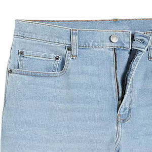 Shorts en jean décontractés pour homme, coupe ample, bleu foncé, en coton délavé, taille mi-haute, mode estivale - Product Image 2