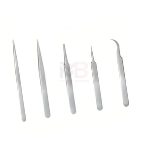 New Model Colored Customized Tweezers Eyelash Tweezers Volume Lash Extensions Tweezers <b>set</b> - Product Image 3