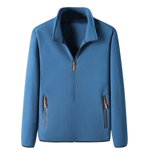 Veste polaire décontractée à capuche pour homme avec fermeture éclair, col montant, motif uni, imperméable et respirante, idéale pour l'hiver - Product Image 5