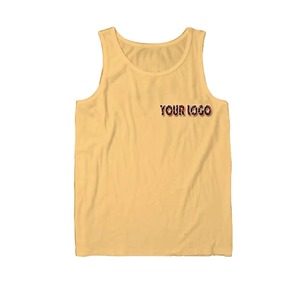Men's Custom <b>Logo</b> Plain Tank Top OEM/ODM | Puff Print | Multi-Color | Wholesale Bulk - Product Image 1
