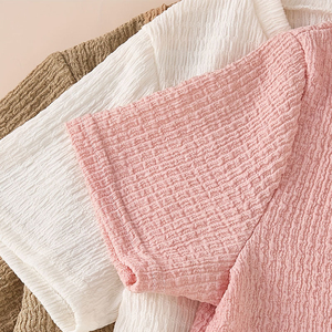 T-shirts en tricot à col rond pour garçons, doux, respirants, vêtements décontractés pour enfants - Product Image 3