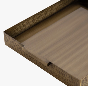Plateau de service traditionnel indien en aluminium pour la maison, l'hôtel, les cérémonies, avec une finition artisanale raffinée. - Product Image 5