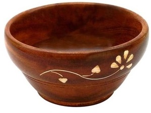 Tazón de Madera Biodegradable y Ecológico Hecho a Mano, Tazón Decorativo y Duradero para Servir Frutas, para Uso Doméstico - Product Image 5