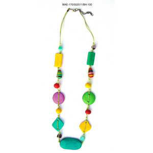 Collar de Perlas de Imitación con Forma de Hueso Geométrico, Estilo Bohemio Multicolor, Accesorio de Moda Unisex a Precio de Mayoreo - Product Image 2
