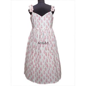 Robe maxi élégante et sexy sans manches en coton 100% pur, écologique, respirante, à imprimé floral, robe décontractée sans manches en coton pour femmes - Product Image 6