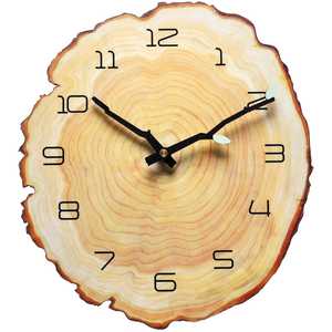 Horloge Murale en Bois Naturel à Affichage Simple à Aiguilles, Idéale pour Salon, à Moteur Électrique, Parfaite pour Mariages - Offre Spéciale - Product Image 2