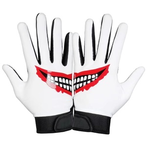 Finger Protective Breathable Lightweight Anti-slip Adjustable Wrist Strap American Football Gloves Custom Design Printed Unisex - Product Image 1