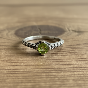 <b>Dainty</b> 2.0 Grams Peridot Fashion <b>Ring</b> - Product Image 3