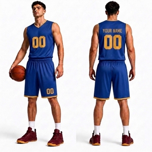 Maillot de basket-ball noir unisexe sans manches, col en V, sangle réglable, nom et numéro personnalisés, sublimé, évacuation de l'humidité, séchage rapide - Product Image 1