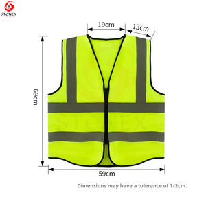 Gilet de sécurité réfléchissant pour homme de classe 2 ANSI, bande réfléchissante argentée, léger et respirant, vêtements de travail pour usine et circulation routière - Product Image 2